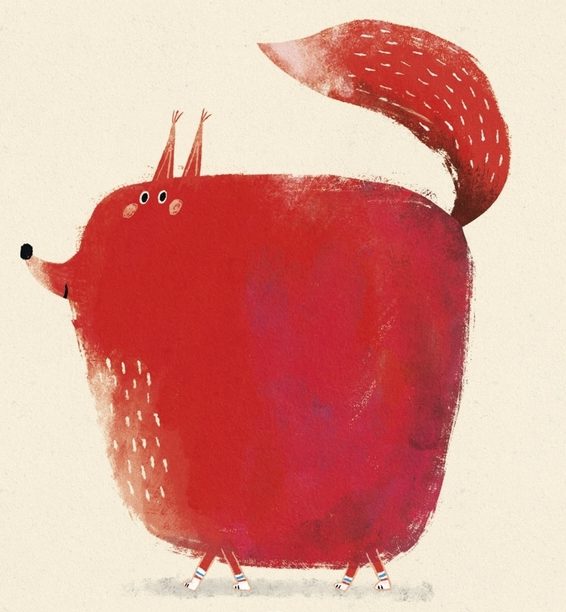 Der Erdbeerfuchs aus dem Buch (Quelle: Buch - Meine ersten Farben, Anna Süßbauer)