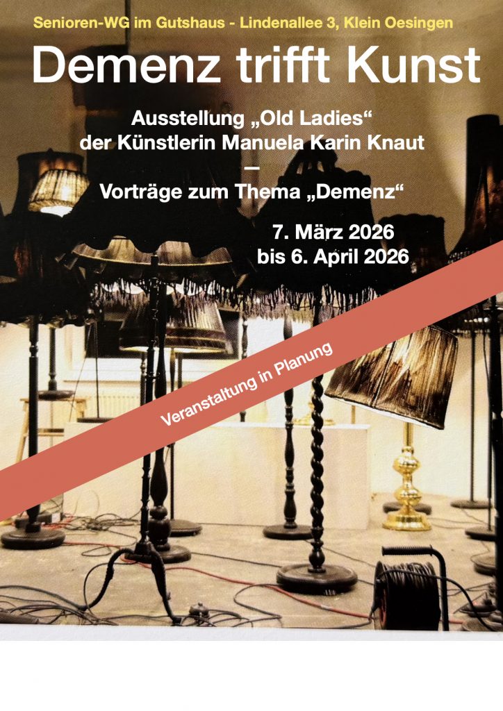 Vorankündigung für die Veranstaltung "Demenz trifft Kunst"